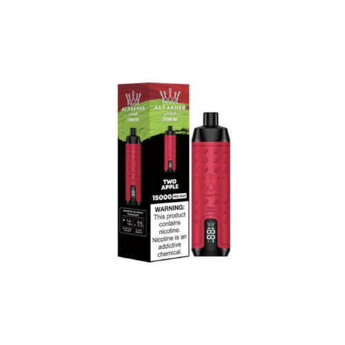 7446ce8f205a3b69d2554a19b53296f5 AL FAKHER CROWN BAR 15000 PROMAX TWO APPLE(10PIECE... - Tobacco Product