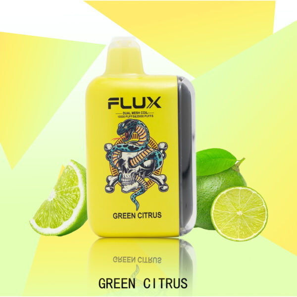 88c4da90a49b8524167b037422725c18 FLUX GREEN CITRUS 20000 PUFFS - Tobacco Product