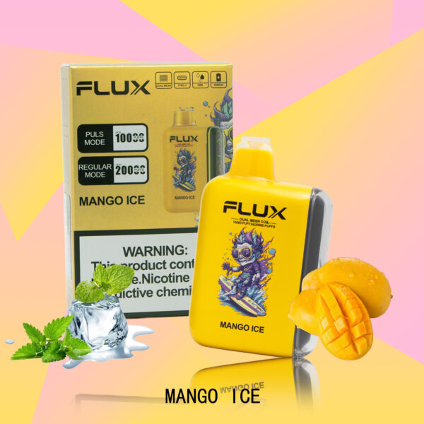 c09dac39a905a74c66be7be8184e2379 FLUX MANGO ICE 20000 PUFFS - Tobacco Product